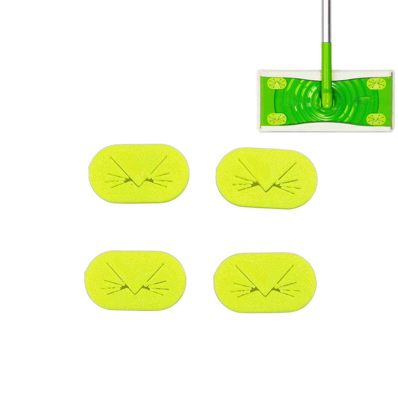 Photo 1 of Sevomie 4pcs Replacement Grippers Compatible with Swiffer Sweeper 3D Replacement - Green