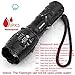 Tactical Flashlight iCoostor T6 Handheld LED Torches Flashlight Super Brightness Waterproof Taclight As Seen On Tv 5 Modes Zoomable Focus For Outdoor