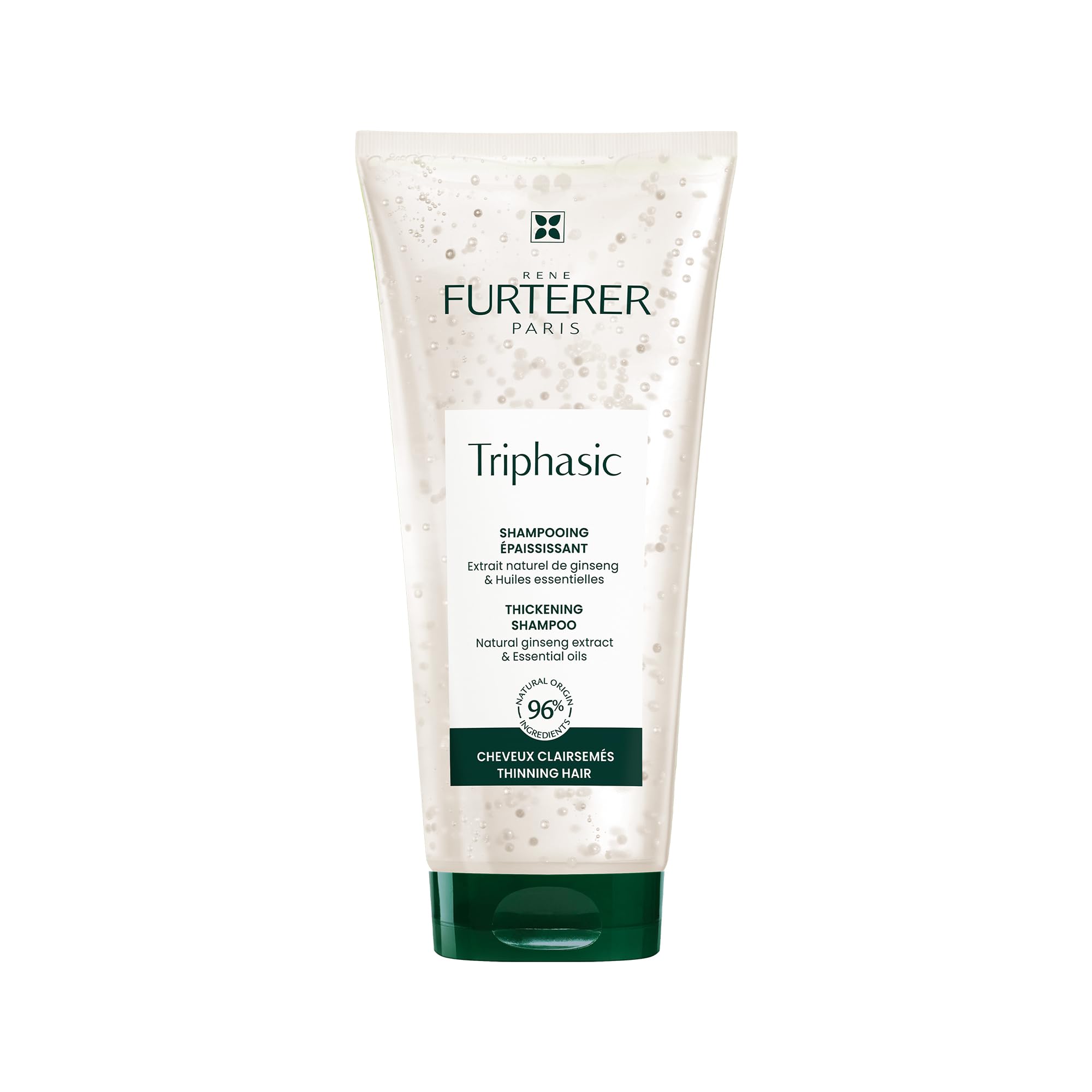 René Furterer TRIPHASIC Thickening Shampoo – For Thinning Hair – Improves hair density & strength – Scalp Nutrition – Rosemary Oil - For Men & Women - Color Safe - 6.7 fl. Oz