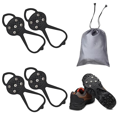 LACE INN Non Slip Gripper Spike, Ice Grippers Traction Cleats Snow