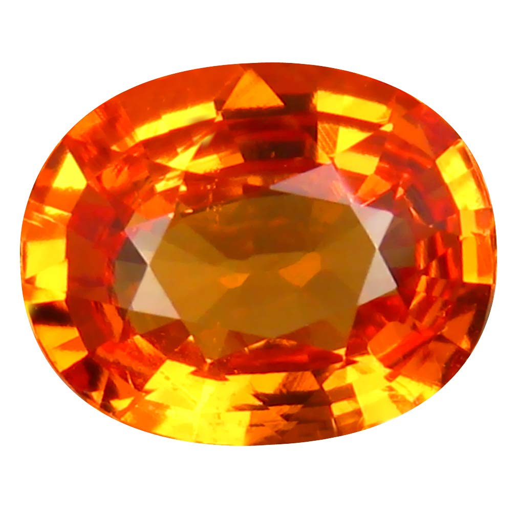 1.88 ct Oval Cut (8 x 7 mm) Namibian Fanta Orange Spessartine Natural Loose Gemstone