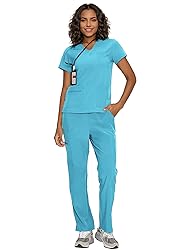floralhue Scrubs for Women, V-Neck Scrubs Top