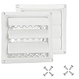 2 Pack 4" Plastic Dryer Vent Cover for House with