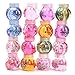 Chige 1Pcs Clay Toys, 2.3 OZ Jumbo Transparent Magic Plasticine Slimes Stress Relief Toy Sludge Toy for Kids and Adults, Super Soft and Non-sticky (Pumpkin bottle crystal clay)