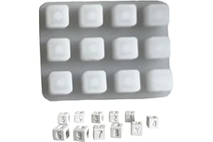 Creative Bead Designs Sturdy Silicone for Artisanal Cake and Creation Decoration Kitchen Gadget Clear Number Shapes