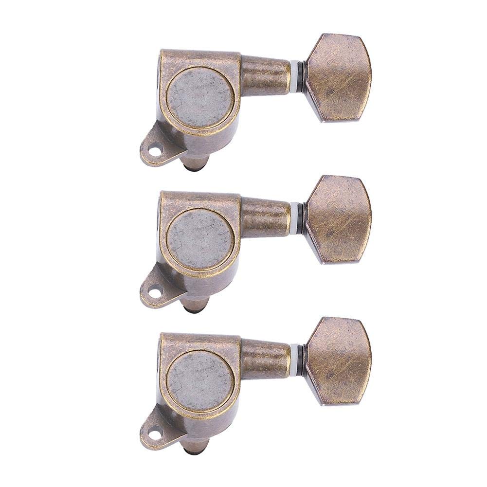 Guitar Tuning Pegs, Acoustic Electric Guitar Tuners Machine Heads Tuning Pegs Locking Tuners Guitar Replacement Parts(6R)