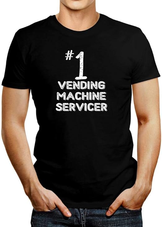 Amazon.com: Idakoos Number 1 Vending Machine Servicer T-Shirt: Clothing