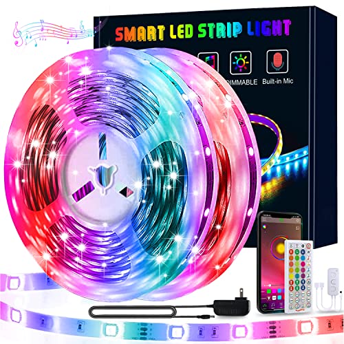 133ft Led Lights for Bedroom, KIKO 40m Led Lights Color Changing Rope Lights SMD 5050 Flexible