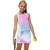 AOBUTE Girls Tennis Golf Outfit Tank Top and Skirt with Shorts Set 4-12 Years