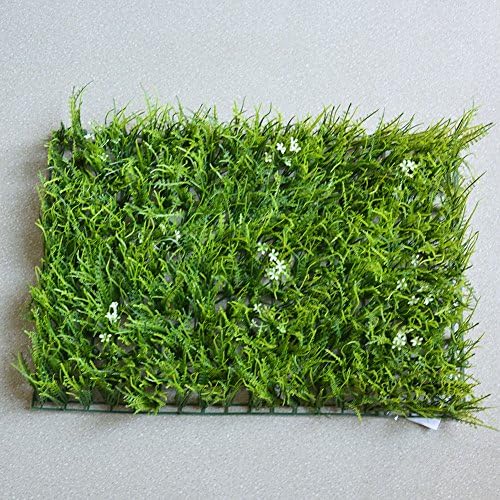 RURALITY Rectangular Artificial Boxwood Hedge Mat,Artificial Topiary Privacy Fence Screen for Landscape Project,UV Protected 23.6"x 15.7" (Greenery 4)