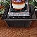 Sunnydaze Meditation Tabletop Fountain with LED Lights, Small Desktop Water Feature, Home or Office, 10 Inch