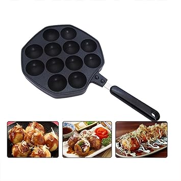 Amazon Co Jp たこ焼き器 12穴 たこ焼きバーベキュープレート 着脱
