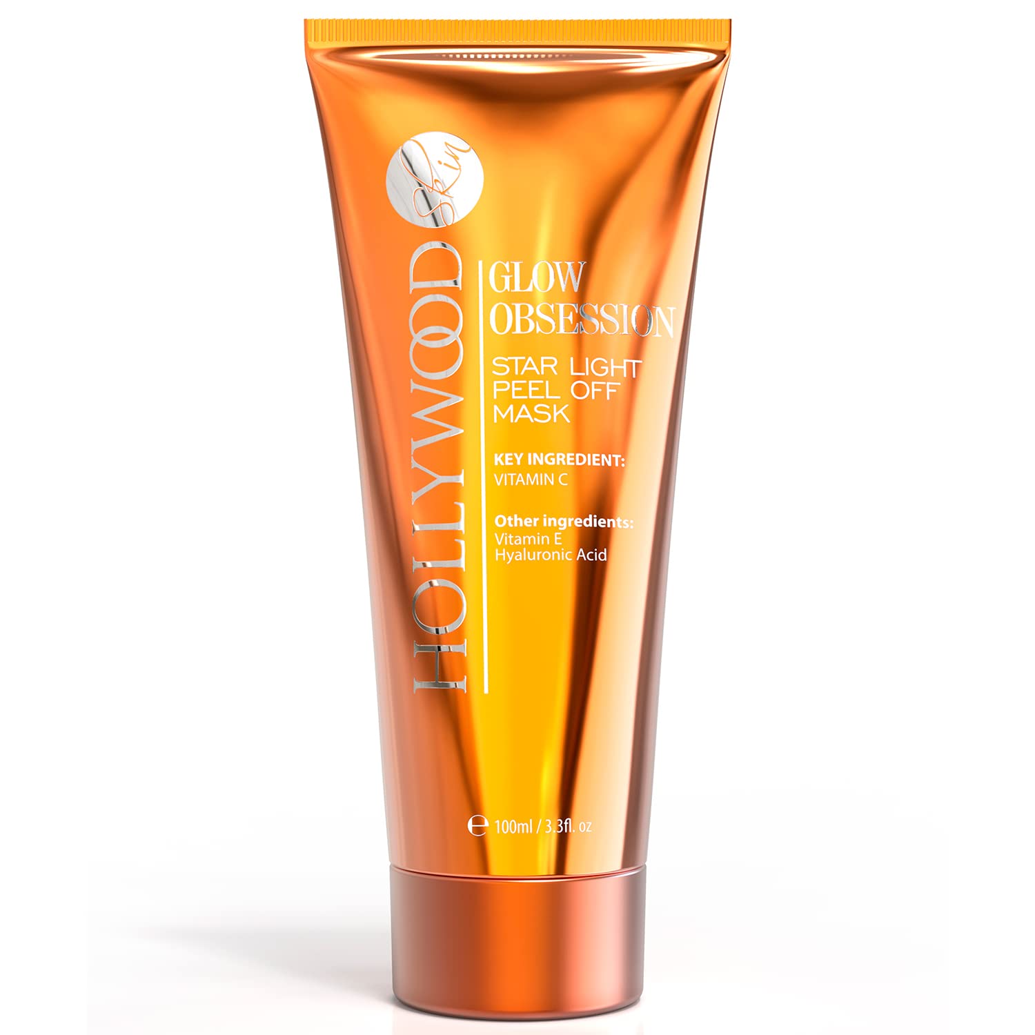 Glow-Boosting Peel-Off Mask – 48-Hour Hydration, 20% Vitamin C, 10% Hyaluronic Acid, Triple Action Lift, Tighten & Brighten. 100ml