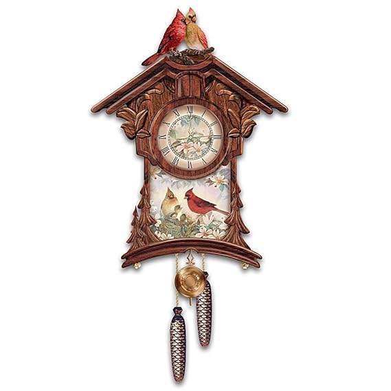 The Bradford Exchange Lena Liu Moments To Cherish Wooden Cuckoo Clock