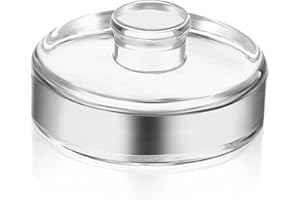 PLAFOPE Glass Fermenting Weight Pickling Jar with Handle Wide Mouth Mason Jar Lid for Fermentation Food