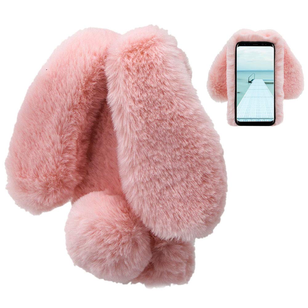 LCHDA Rabbit Case for Samsung Galaxy S8, Cute 3D