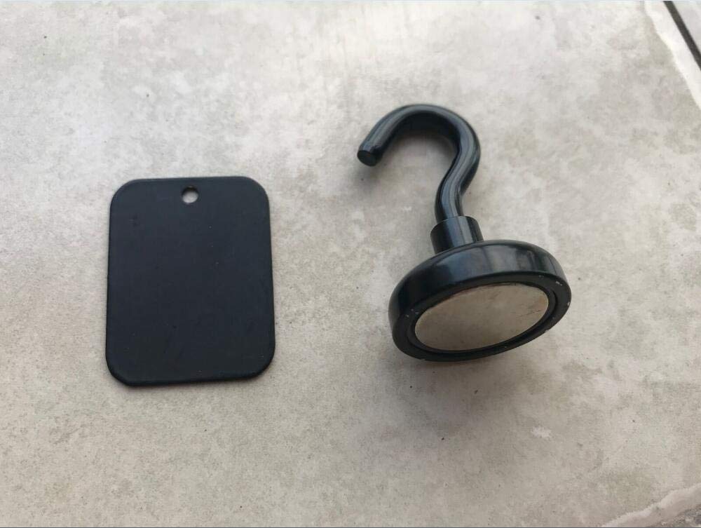 Sunblesa 2-Pack BIG Magnetic Bivvy Hooks with Backing Plate – Strong Carp Fishing Gear for Hanging Clothes Lights & Alarms