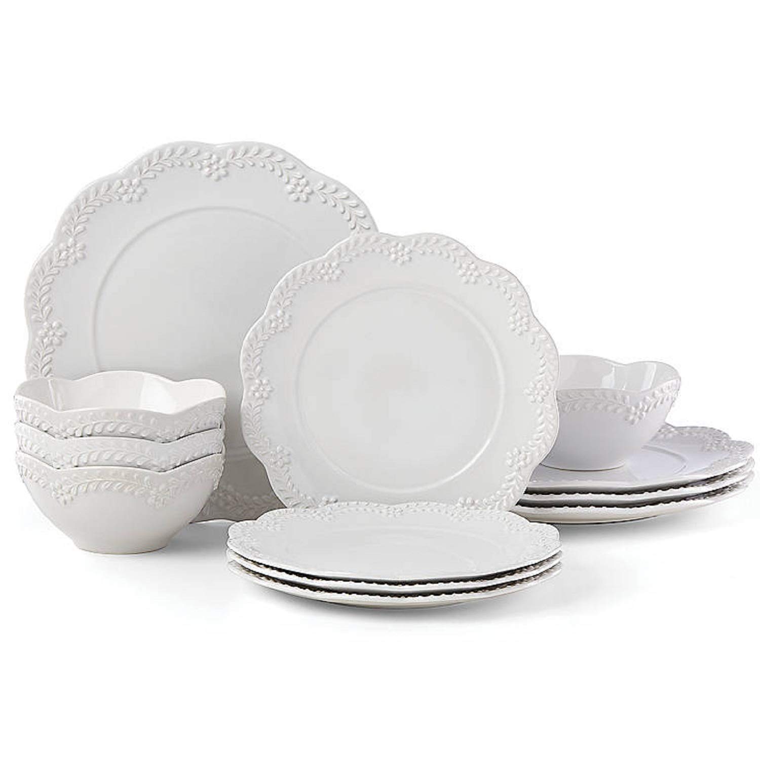 Lenox 884535 Chelse Muse Floral White 12 Piece Set