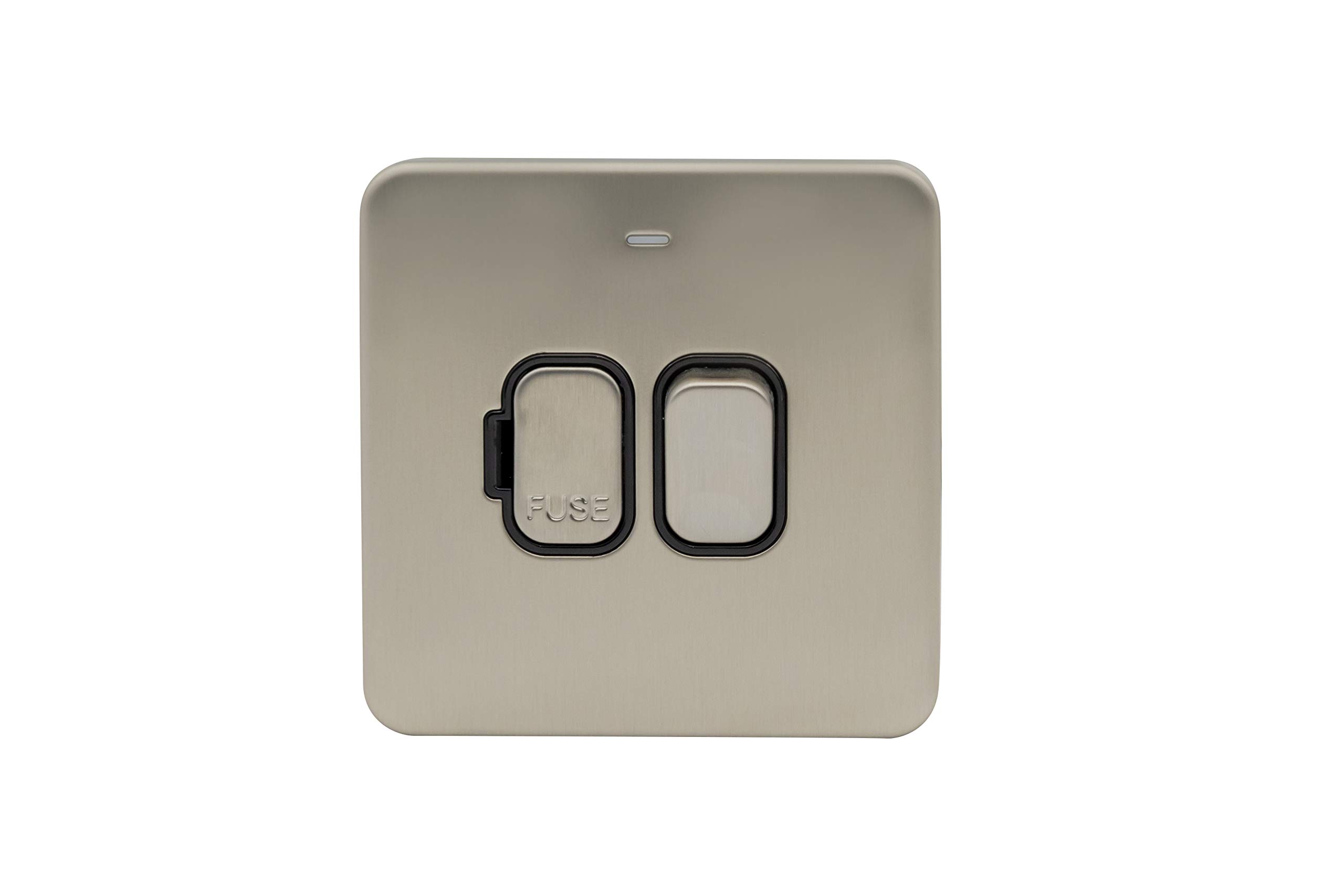 Schneider Electric Lisse Screwless Deco GGBL5011BSS 13A Double Pole Switched Fused Connection Unit with LED Indicator BSS