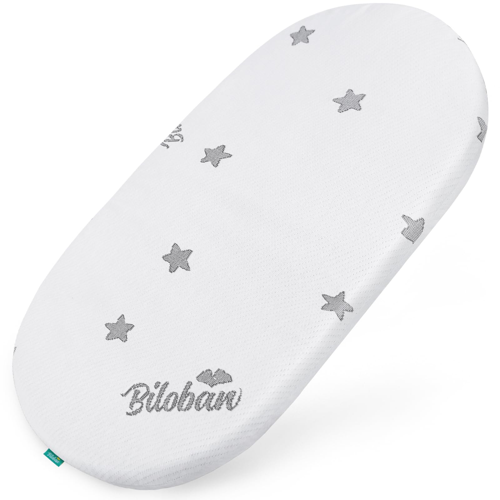 Photo 1 of Bassinet Mattress Pad (17" x 29" x 0.8") Compatible with 4moms MamaRoo Sleep Bassinet, Waterproof Breathable Soft, Baby Foam with Removable Zippered Cover