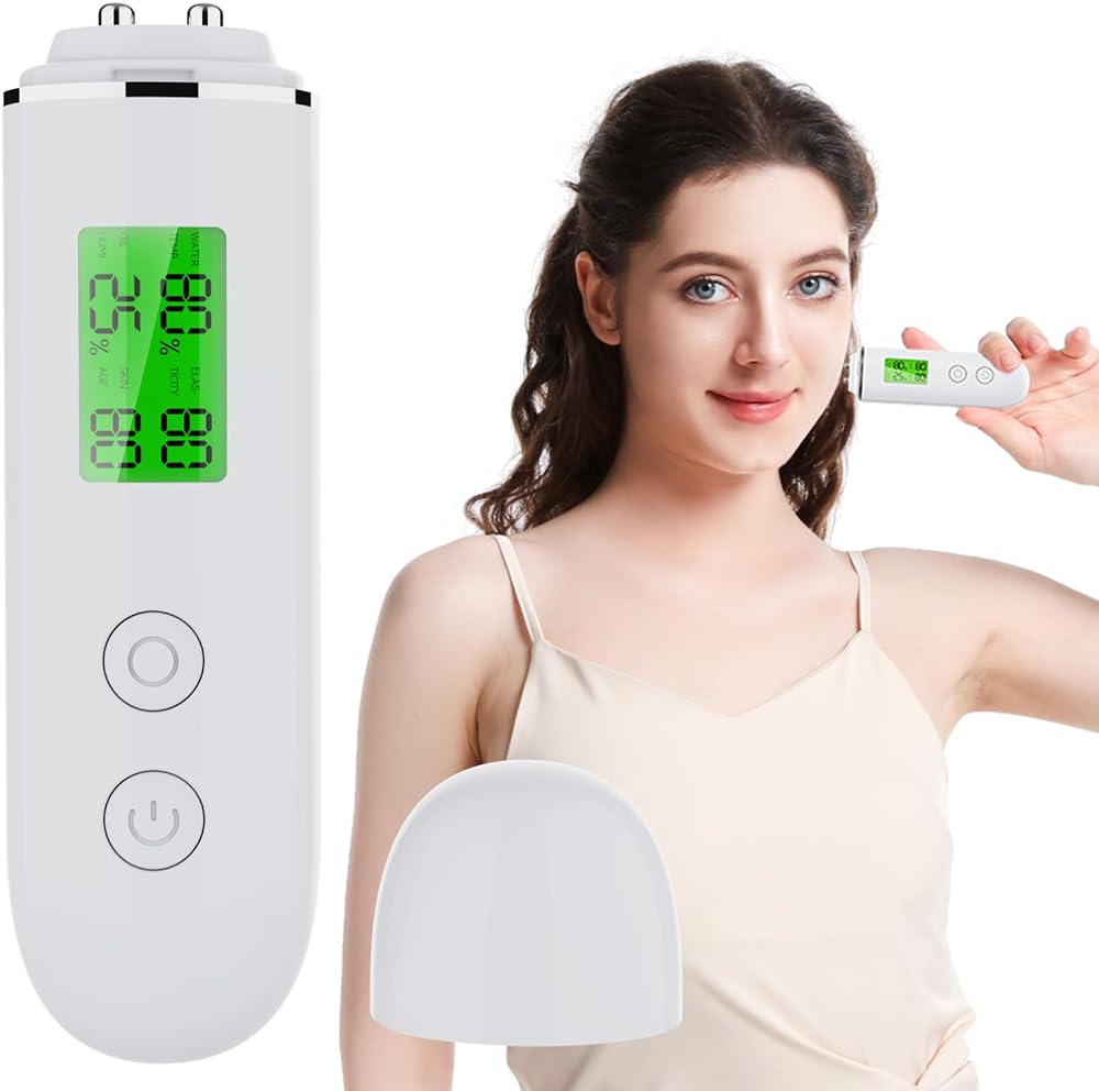 Professional Skin Moisture Tester, Digital Facial Oil Detector, High Precision Skin Hydration Analysis Meter, Hydration monit