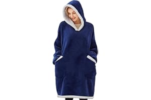 Zarler Oversized Wearable Blanket Hoodie, Hoodie Blankets for Women Men, Sweatshirt Blankets Adults, Gifts for Mom Women