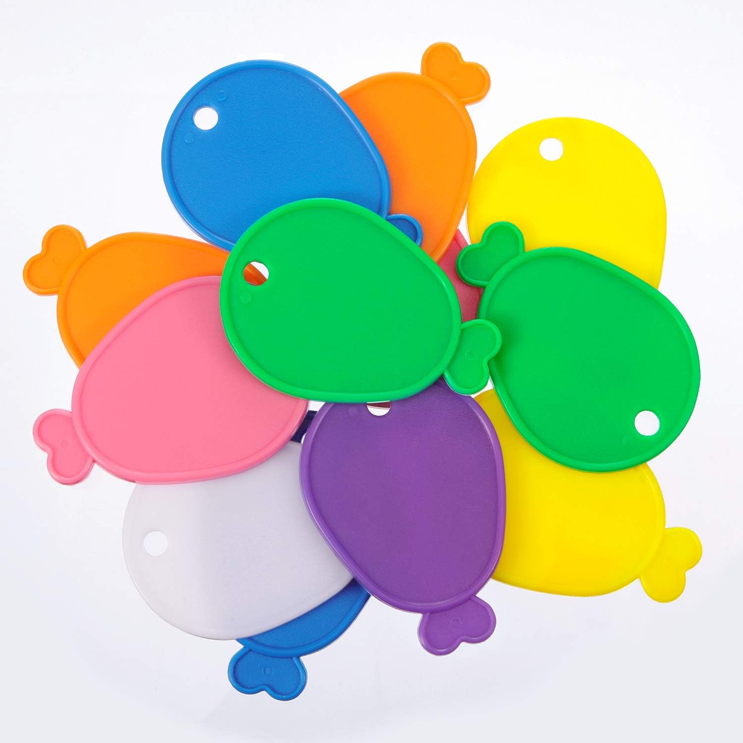 Gejoy 12 Pieces Plastic Balloons Weights Balloon Shaped Weights for