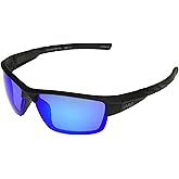 Foster Grant Men's All Terrain Warren Blade Sunglasses, Black, 70mm