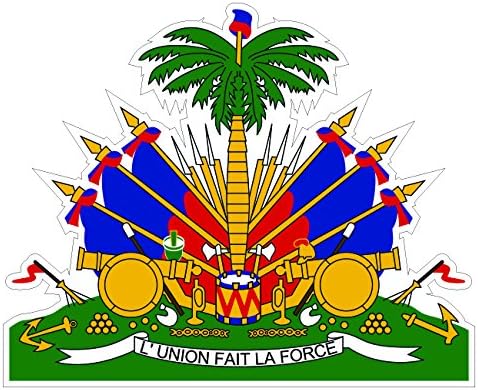 Haitian Coat of Arms Sticker Die Cut Decal Self Adhesive FA Vinyl