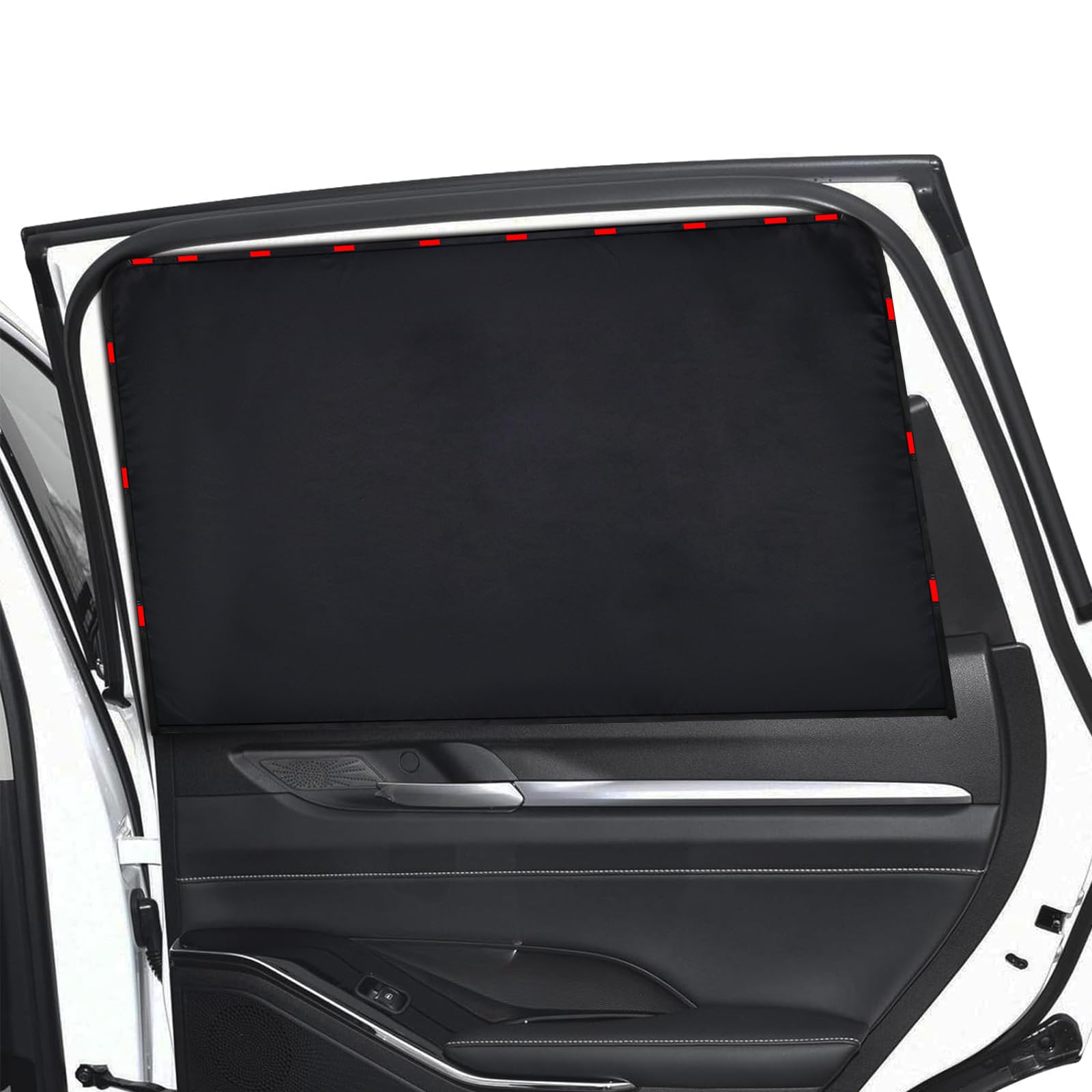 2 Pack Magnetic Car Window Shades for Baby Privacy Curtains with UV Rays Protection Car Sunshades for Blockout, Opaque, Camping, for Children/Kids/Pets/Adults