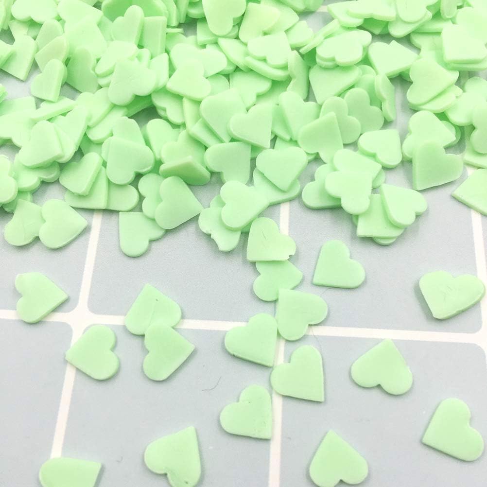 100g Colorful Heart Polymer Hot Clay Slices Fimo Sprinkles for Crafts Making DIY Accessories Nail Art decor