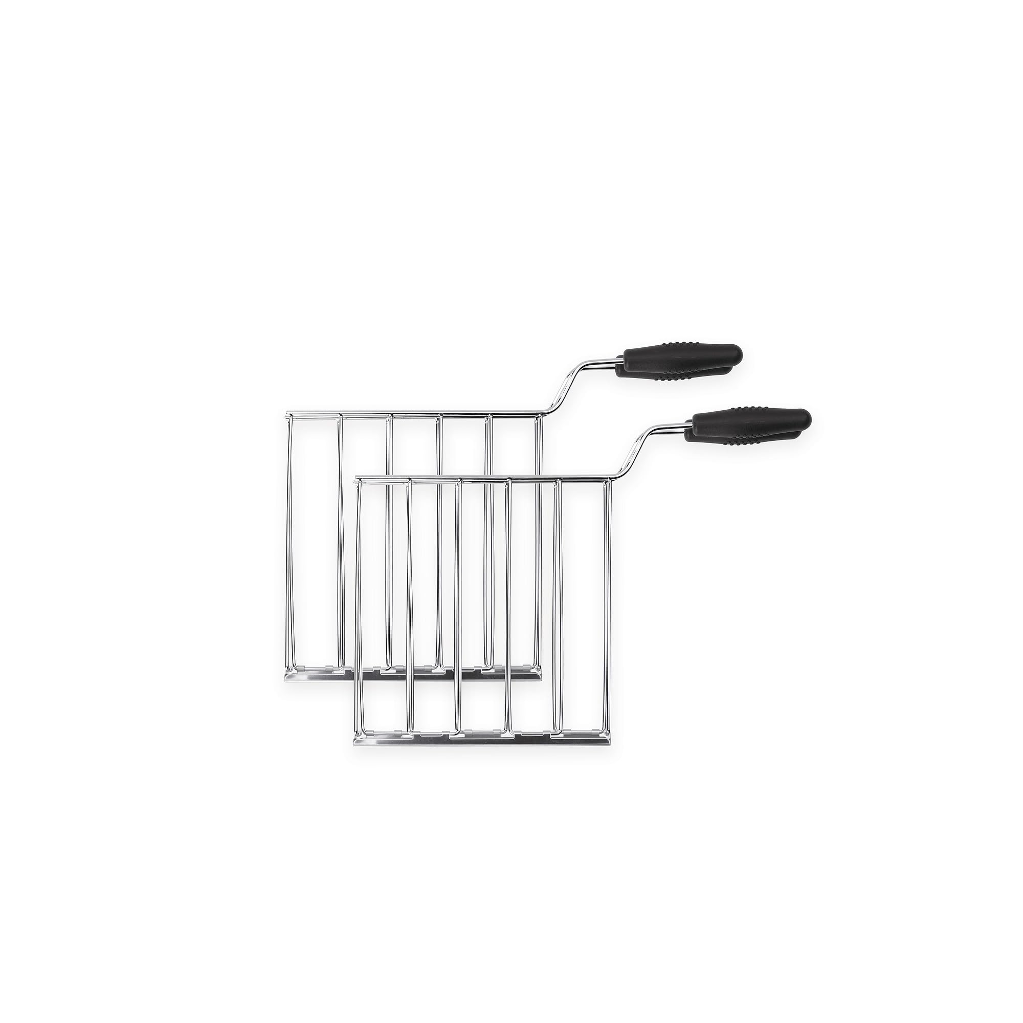 SMEG TSSR01 2-Piece Sandwich Racks, for Toaster, Stainless Steel, Chrome Plated