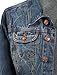 LE3NO Womens Vintage Long Sleeve Denim Jacket with Pockets