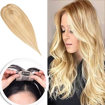 Amazon Com 12 Inch Clip In Human Hair Toppers For Women Thin