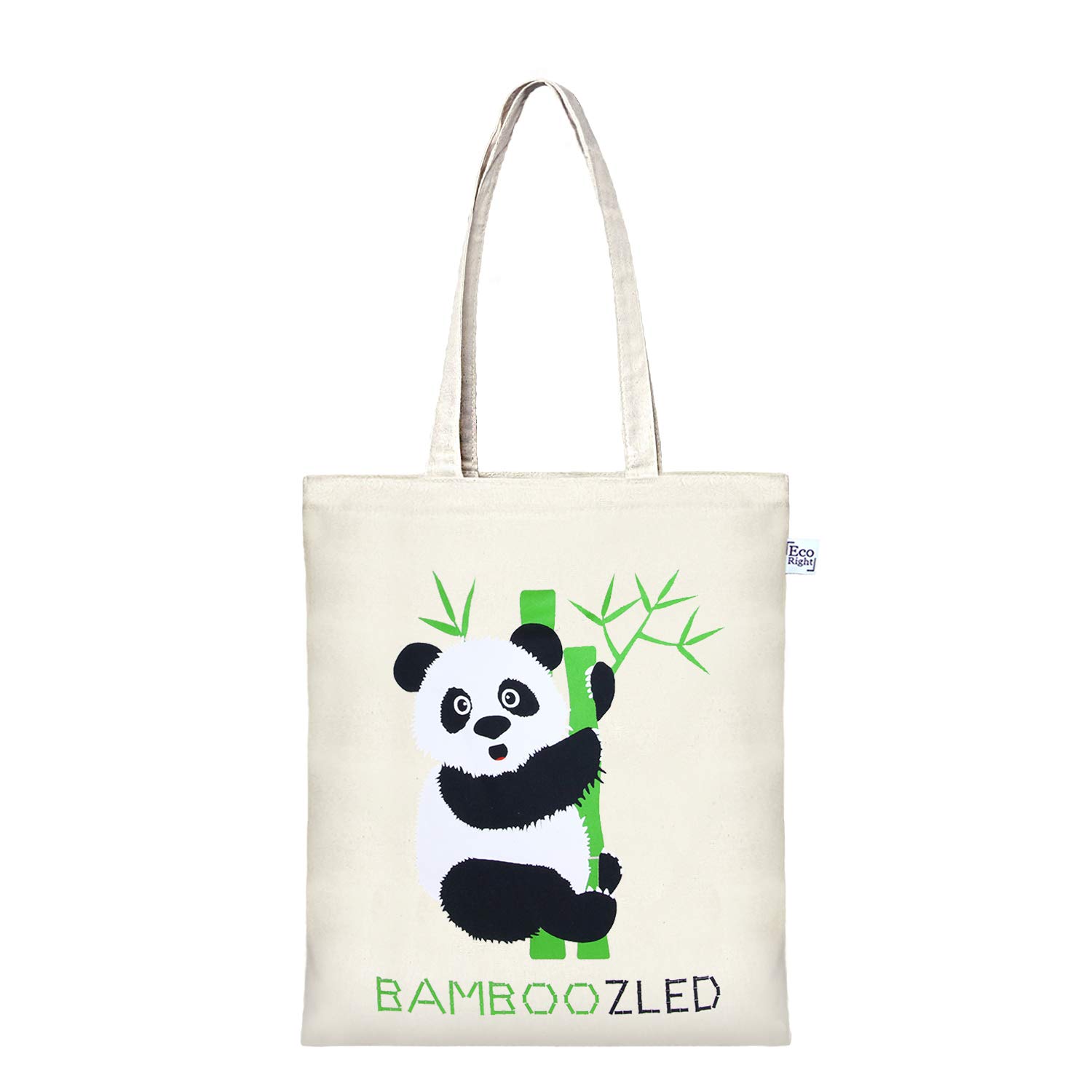 EcoRight Zipper Canvas Tote Bag for Women, Eco-friendly Handbags for Women Girls
