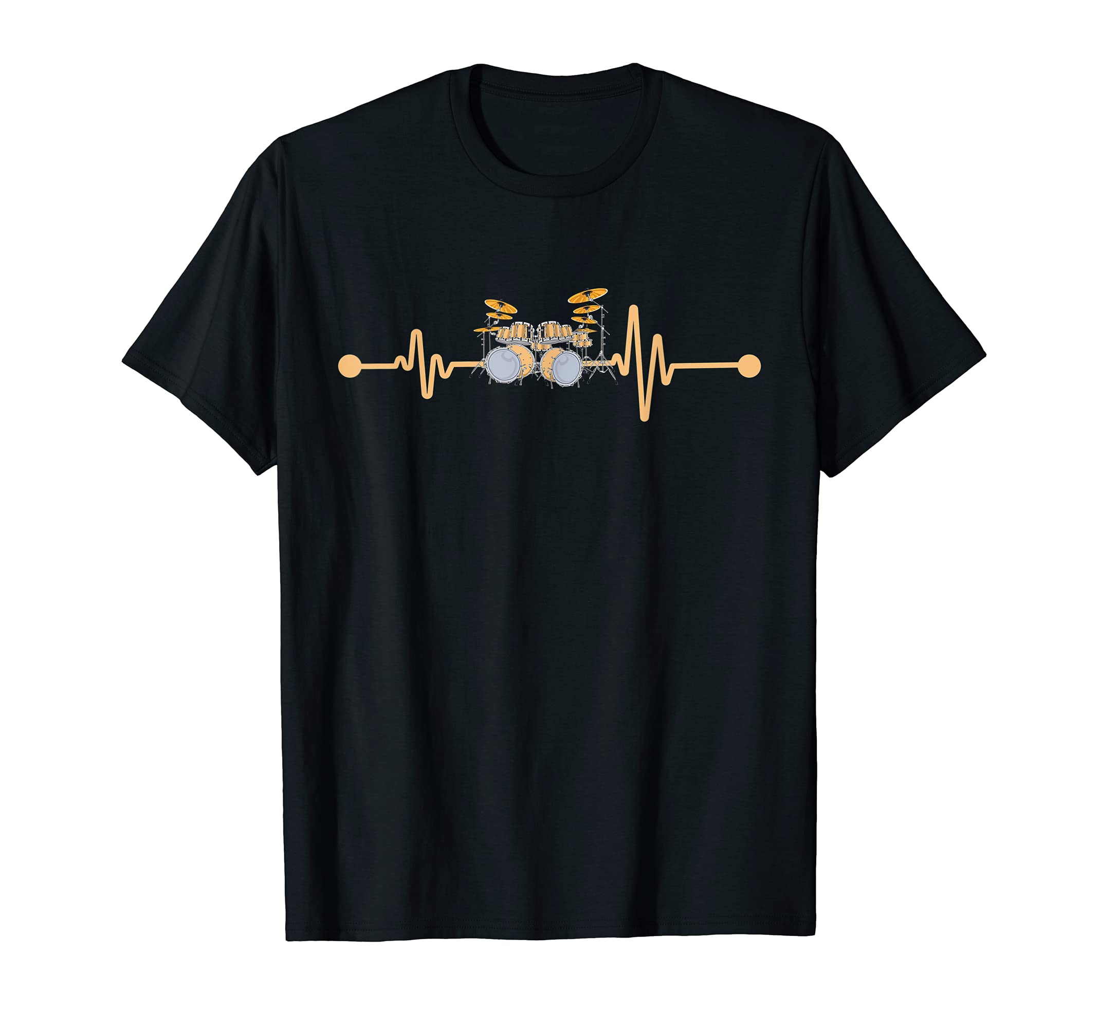 Drums Player Drum Set Heartbeat Drummer Percussion Drums T-Shirt