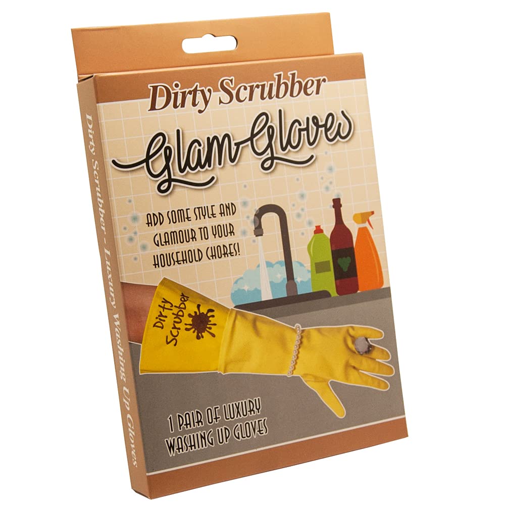 Diabolical Gifts DP0788 Dirty Scrubber Washing Up Gloves-Birthday Novelty, Xmas, Secret Santa Gift DP0788