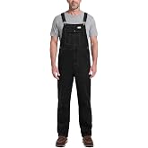 HISEA Overalls for Men Flex Denim Bib Stretch Jean Workwear Regular fit | 13oz, stretch denim, 6 pockets, triple-stitched seams, for farming/ranching/carpentry/gardening