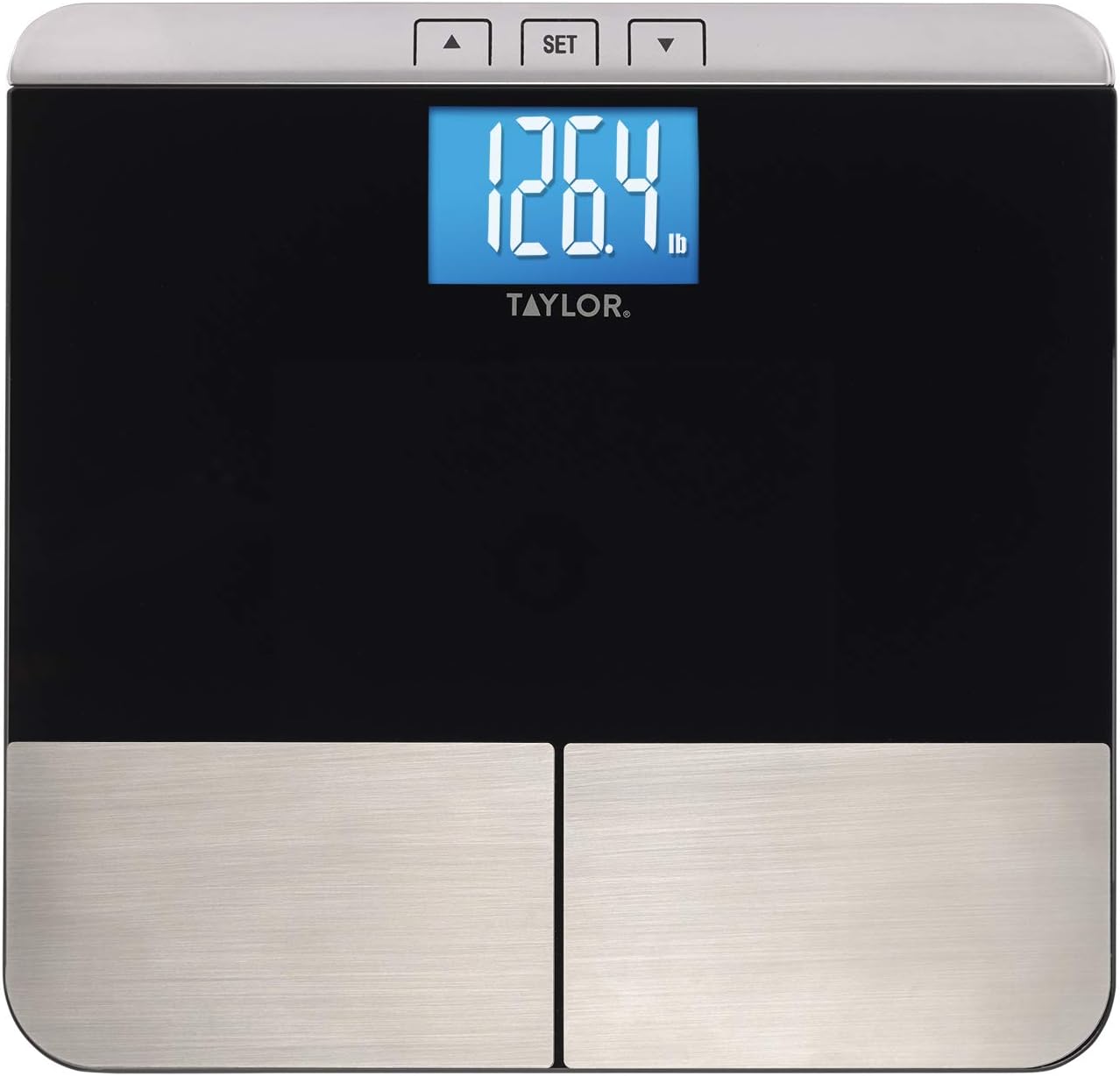 Taylor Precision Products Taylor Body Composition Scale Measuring Body Fat, Body Water, Muscle Mass and Bmi, Black: Health & Personal Care