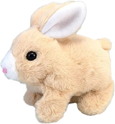 ZBATHTOY Easter Bunny Toy for Kids 1-3 Years Interactive Jumping Rabbit