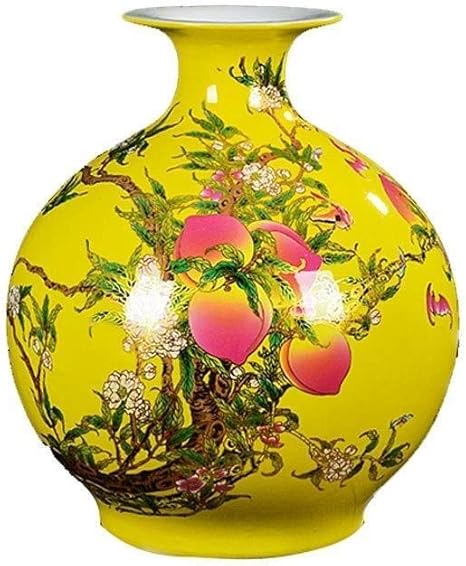 Amazon 美しい 花瓶セラミック花瓶リビングルームの床大きな花瓶装飾ファミリーホテル Color B 花器 インテリアボウル オンライン通販