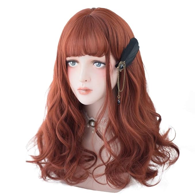 Redhead wig with bangs Clearance