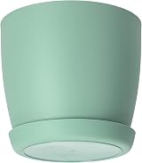 B2C Flower Pots 8 Sizes 6 Colours Matt Plastic Planter with Saucer Green 12 cm view 3