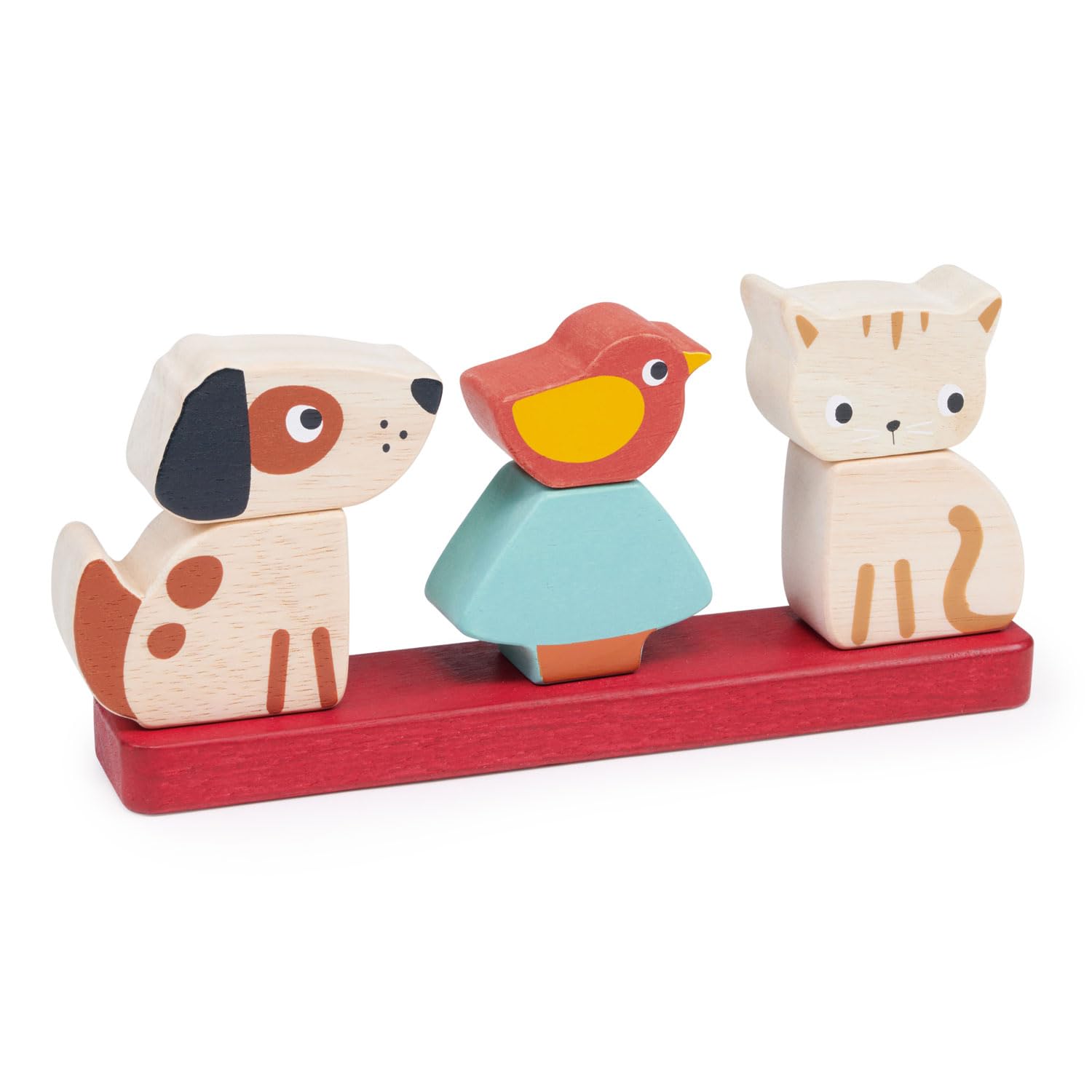 Mentari Wooden Pet Stacker - Developmental Toys For Young Children, MT7107