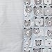 Dwell Studio Bear Hugs 3 Piece Nursery Crib Bedding Set, Blue, Gray, White