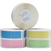 Label Maker Tape - 5 Rolls(800 Pieces) for D11/D110/D101 Printer Address Name File Waterproof Label Sticker for Daycare,School,Lunch Boxe and Cup,Christmas Supplies(0.47 x 1.57 Inch)