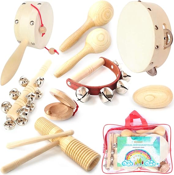 Wooden Musical Instruments Set,Percussion Instrument Kit