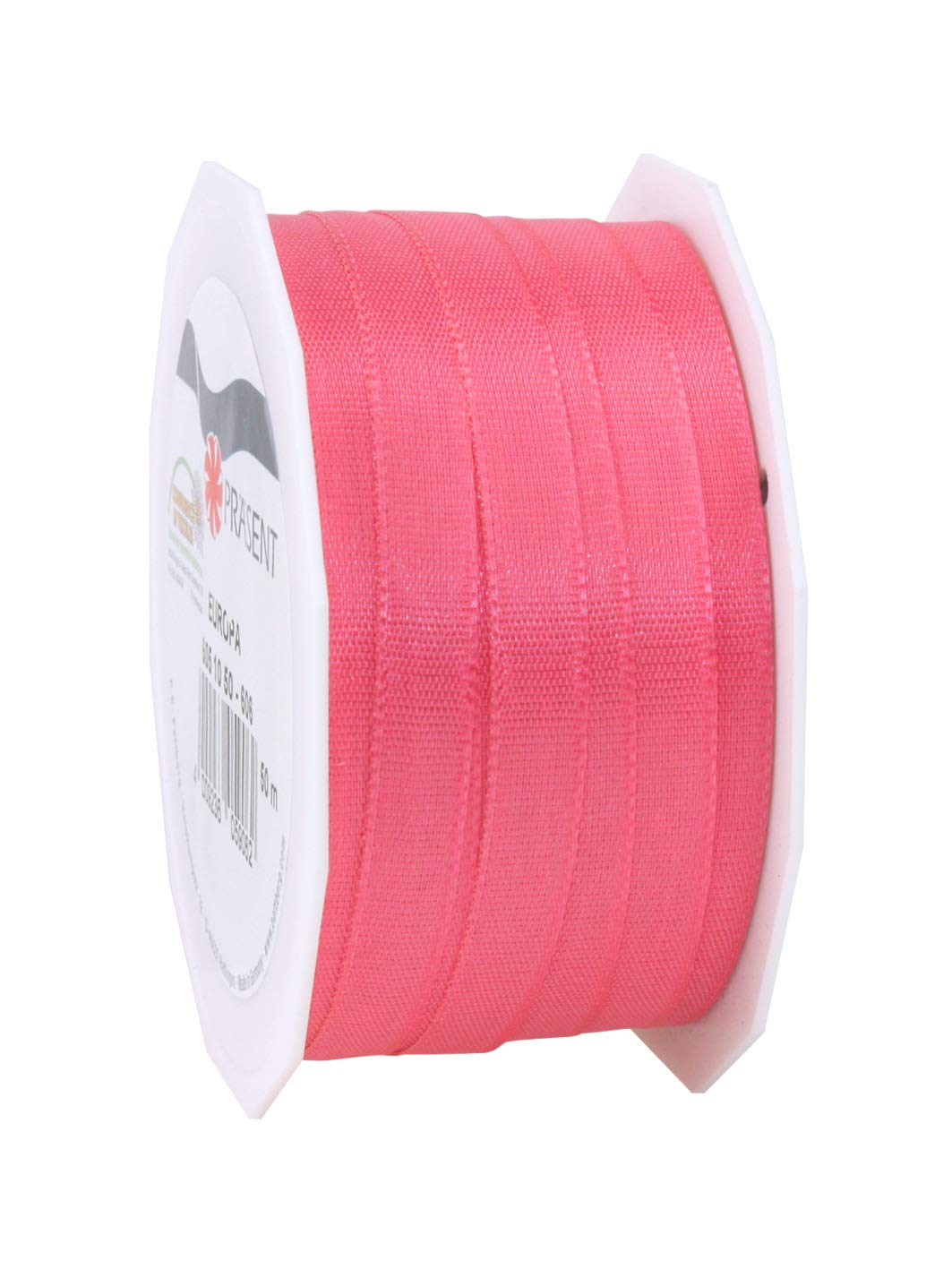 Präsent - Europa Taffeta Ribbon Magenta 10 mm Width, 50 m Length