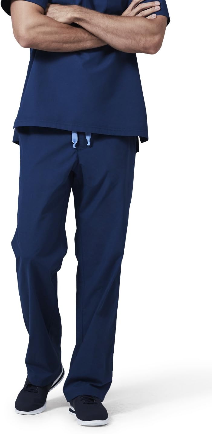 Medelita Men's Modern Fit Scrub Pants Soft, Shrink Free, Wrinkle Resistant and Quick Drying Fabric