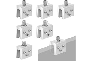 HOFURME 6 Pcs Roof Clamp for Standing Metal Roof Standing Seam Roof Clamp, Standing Seam Roof Clamps, Racking Bracket for Solar Panel Module Installation, Heat Cable and Snow Guard Attachment